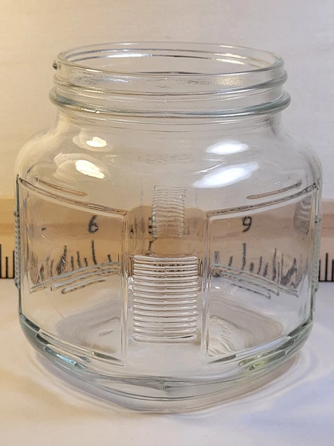 vintage glass hoosier jar no lid 5