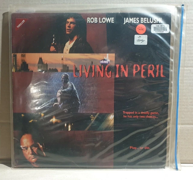 LASERDISC MOVIE LIVING IN PERIL Rob Lowe, James Belushi £16.10