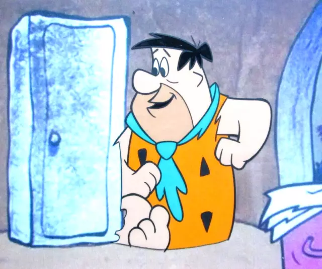 1960s vintage FRED FLINTSTONES HANNA-BARBERA ORIGINAL ANIMATION PRODUCTION CEL