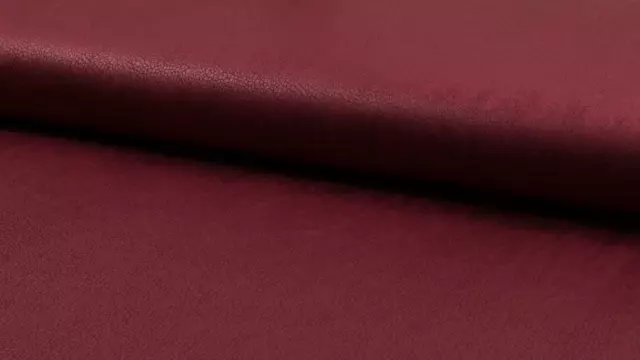 STRETCHY Faux Suede Foil Snakeskin Fabric Material - BURGUNDY