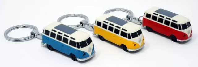 Volkswagen Samba Bus Bully VW T1 Schlüsselanhänger Schlüsselring Bulli LED Licht