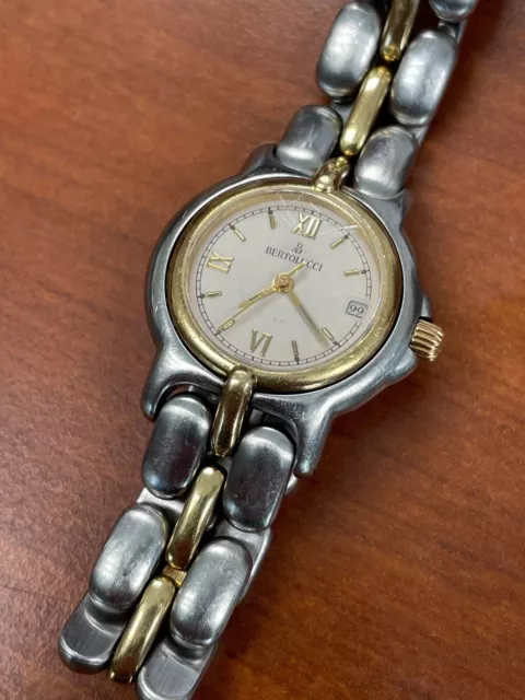 Bertolucci Pulchra Women's Watch Two Tone Gold Bracelet Date Quartz