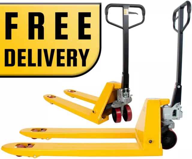 LoadSurfer 2500kg Pallet Truck Hand Pump Push Jack Trolley 1 Year Warranty