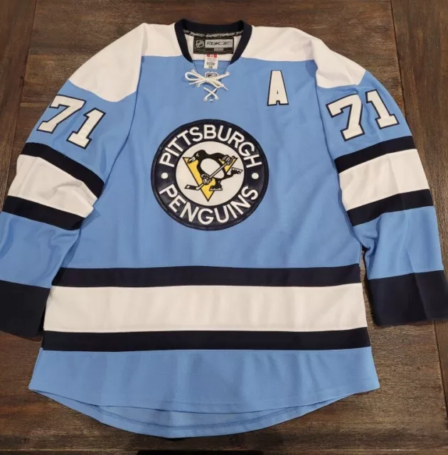 2011 Evgeni Malkin Pittsburgh Penguins Winter Classic Reebok NHL Jersey  Size Large – Rare VNTG