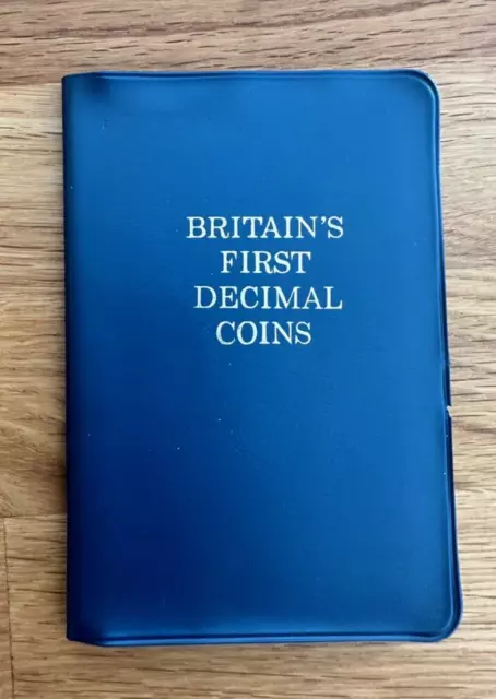 Britain's First Decimal Coins Set (Blue Wallet)    1968 - 1971