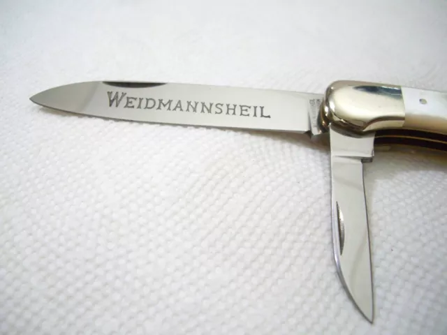 MINTY Vintage Solingen WEIDMANNSHEIL Folding Pocket JACK KNIFE Mother of Pearl