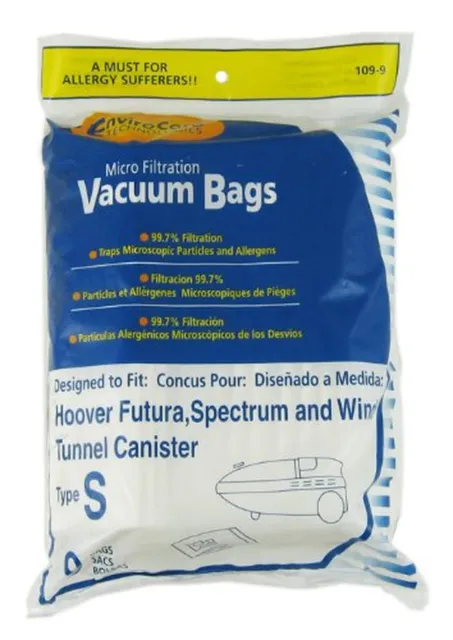 Hoover Type S Vacuum Cleaner Bags 9PK