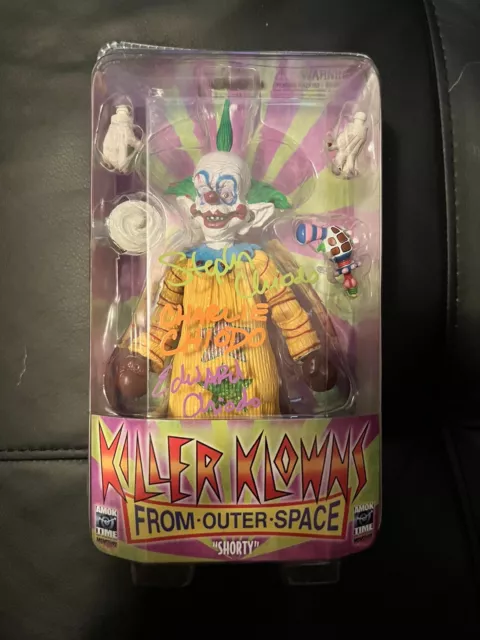 Killer Klowns from Outer Space Shorty Amok Time Toys Signed By 3 Chiodo Brothers