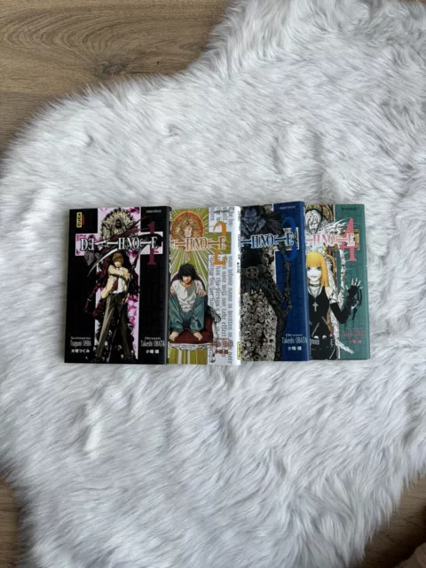 Lot de mangas DEATH NOTE tomes 1 À 4 VF