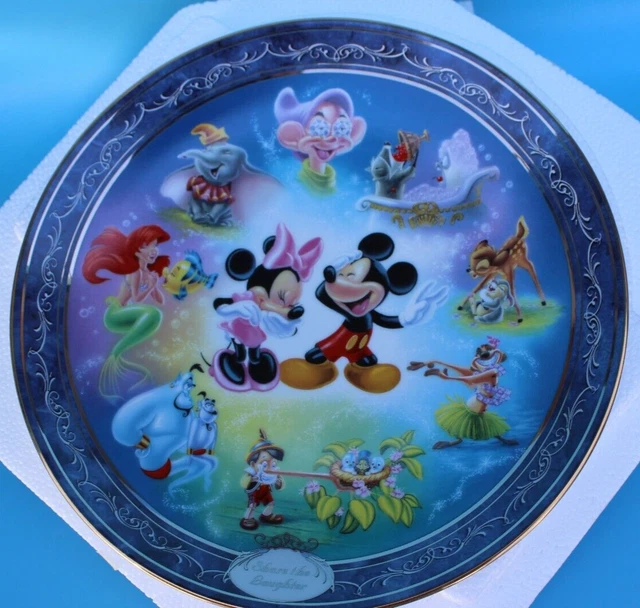 BRADFORD EXCHANGE DISNEY Mickey Mouse Plate Share The Laughter 19.00