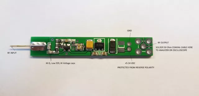 RF Aktive Sonde 0.1 - 1500 MHZ - 1.5 GHZ Analysator Oszilloskop