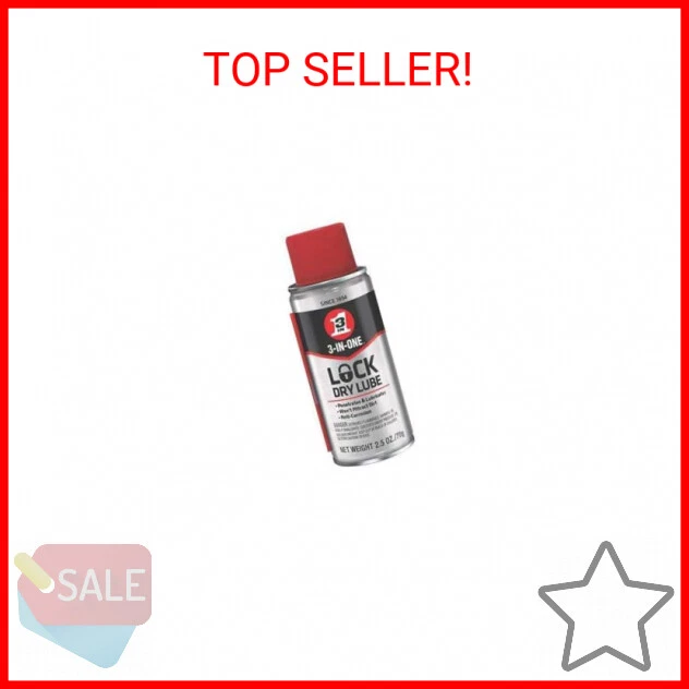 3-IN-ONE Lock Dry Lube, 2.5 OZ