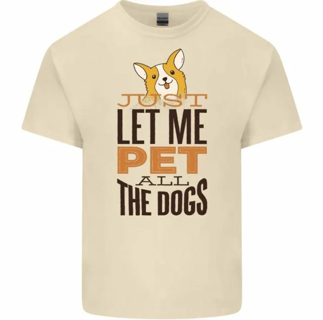 Just Let Me Animali Tutti Gli Cani Uomo Divertente T-Shirt Cagnolino Amante