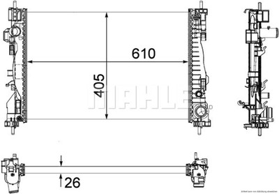 MAHLE MOTORE RADIATORE ACQUA REFRIGERANTE BEHR *** Premium Line *** CR 998 000p per Toyota 