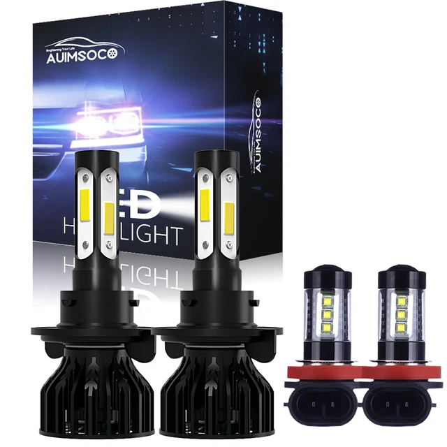 Para For Ford Flex 2009-2018 Faros LED Hi / Lo + Combinación de luces antiniebla