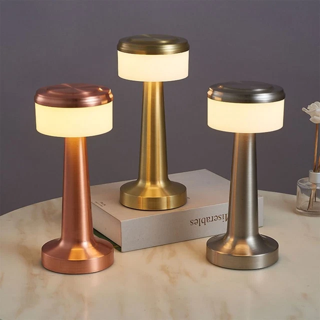 Lumière de nuit Lampe de table LED Lampes rechargeables USB Lumières gradables