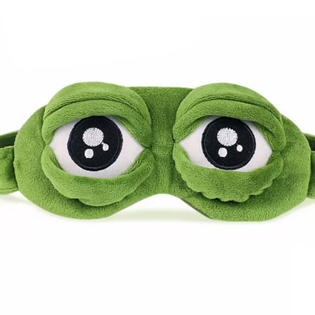 Frog Sad frog 3D Eye Mask Cover Sleeping Funny Rest Sleep Funny G ZX