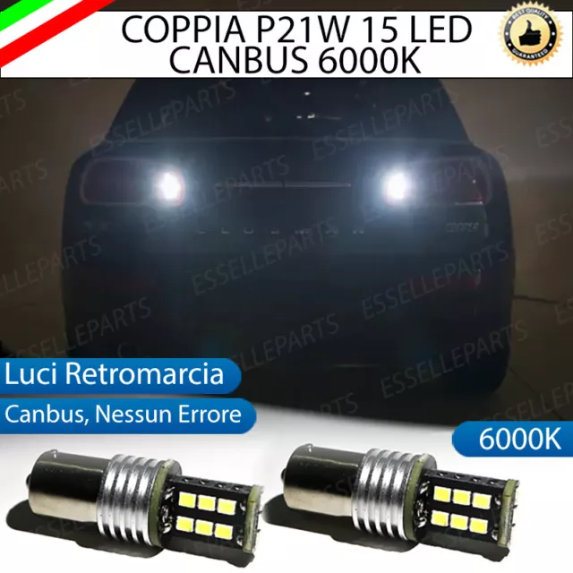 Coppia Luci Retromarcia 15 Led P21W Ba15S Canbus Mini Clubman F54 6000K No Error