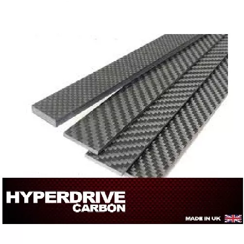 Carbon Fibre Sheet Strip Bar Different Sizes  1,2,3,4,5 mm Thicknesses  Matte UK