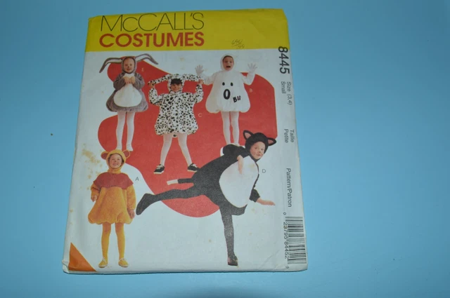 McCall's 8445 Halloween Costumes UNCUT (c) 1996 New FREE SHIP US