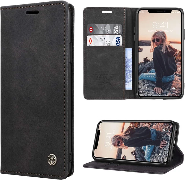 Ruipower Pour Coque Iphone X/Iphone XS Cuir Etui Housse Premium PU Portefeuille
