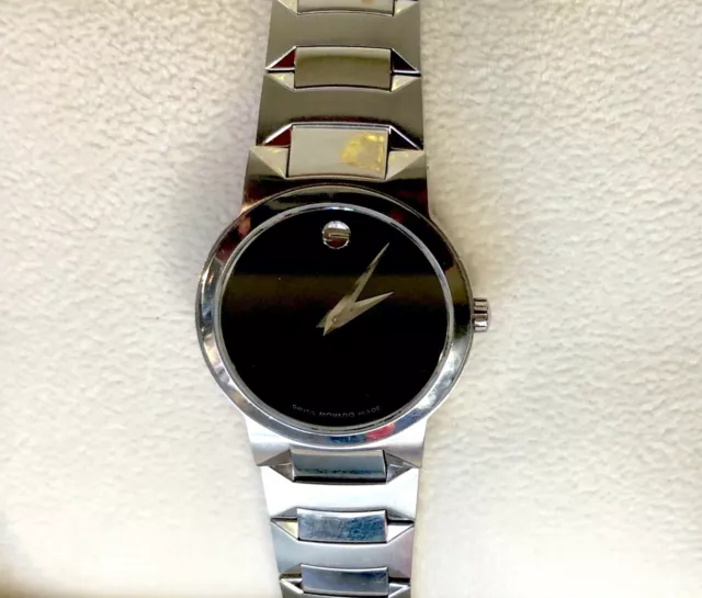 Orologio Donna MOVADO TEMO Quadrante Museo Nero Acciaio Inox Quarzo