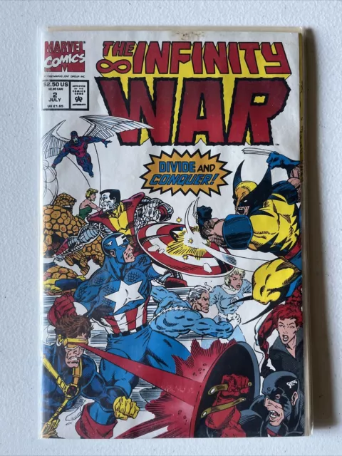Marvel Comics The Infinity War Volume 1 Issue 2 July 1992 Divide and Conquer!