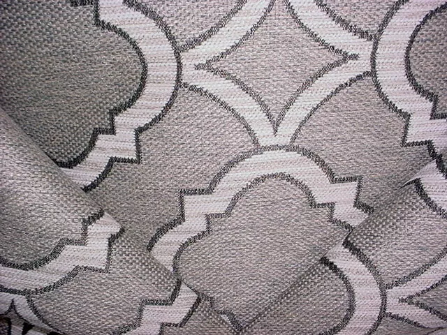 2Y Kravet Lee Jofa Soft White Grey Trellis Lattice Upholstery Fabric