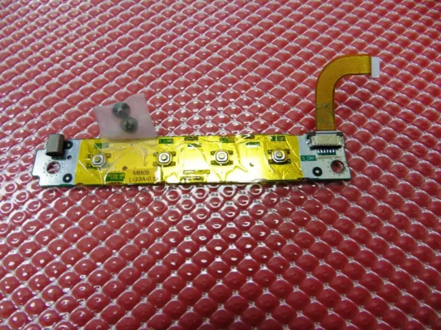 Averatec 5100 Laptop Power Button PCB Board w/ Flex  Ribbon Cable MB05 LG3A-0.5