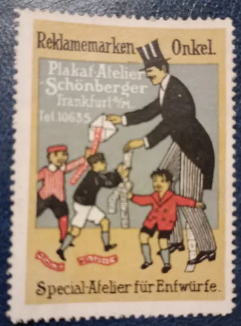 German Cinderella " poster stamp uncle " Frankfurt