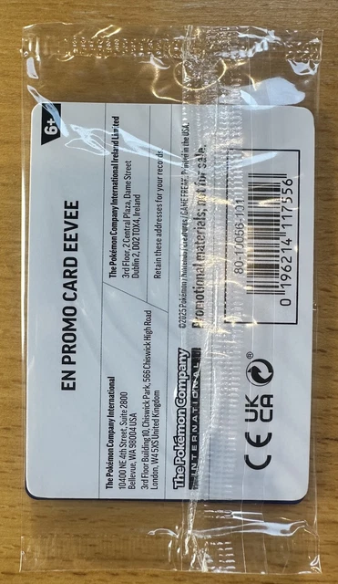 2025 POKÉMON DAY Exclusive Eevee Promo Card 💎Sealed Unopened💎 Pokémon