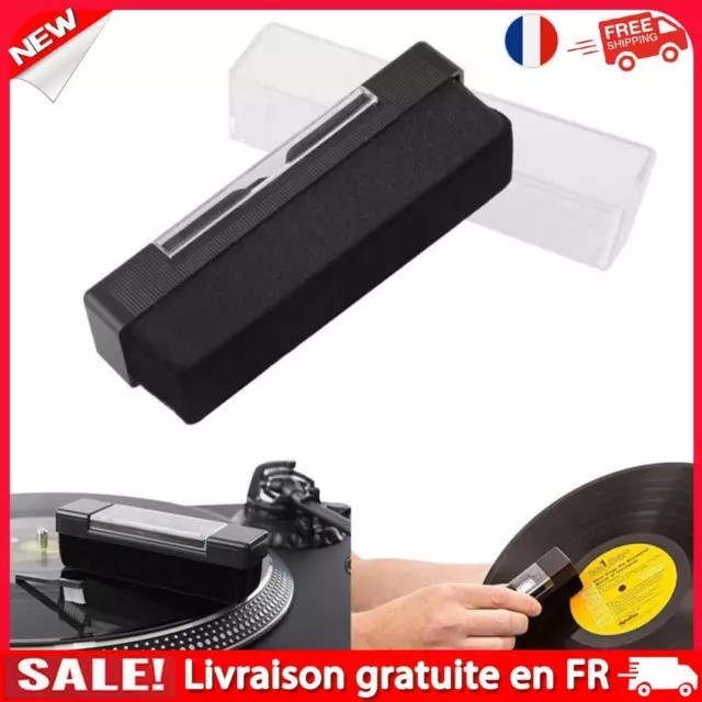 fr 2 in 1 LP Vinyl Record Cleaner Cleaning Brush Dust Remover Kits for Turntable