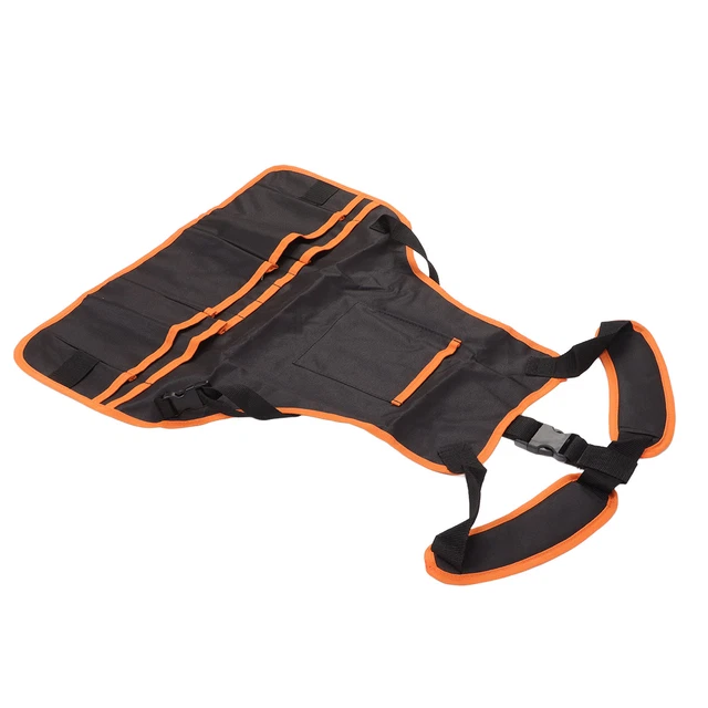 Work Apron Oxford Canvas Heavy Duty Waterproof Adjustable Multi Pockets Wood Ejj