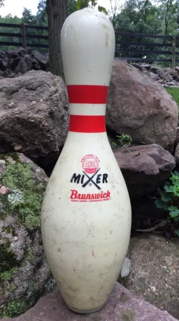 Vintage Brunswick Mixer Bowling Pin ABC Approved Plastic Coated