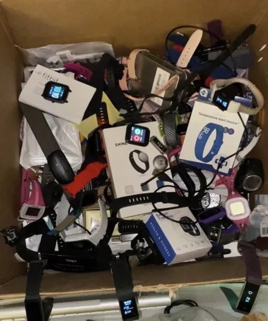 HUGE 7LB smartwatch & band Lot New /USD/ Untested Some W/ Cords Fitbit Garmin