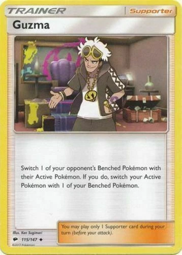 Pokemon Burning Shadows Guzma 115/147