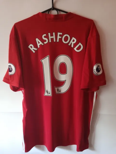 RASHFORD !!! 2016-17 Manchester United Home Shirt Jersey Trikot XL [416]