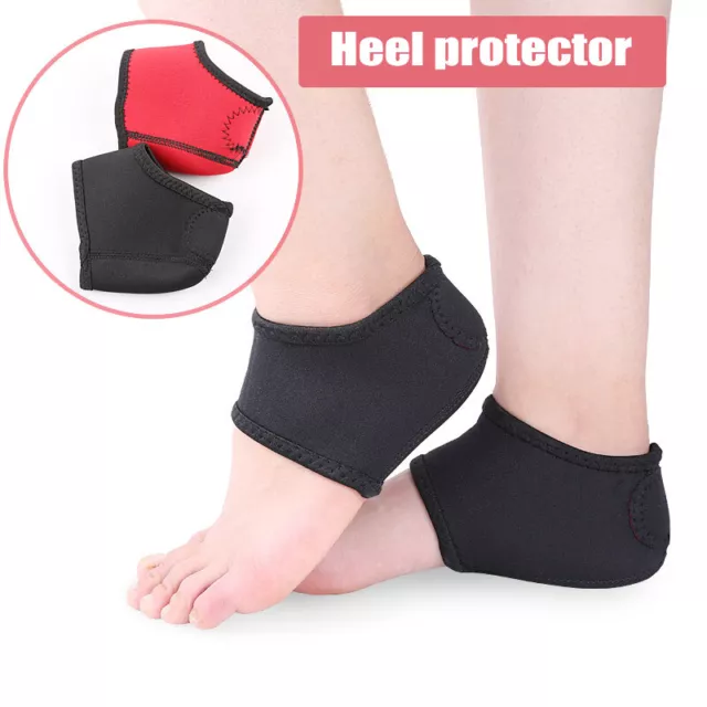 Heel Protector Sleeve Foot Ankle Pads Cushion Plantar Fasciitis Pain Relief Wrap