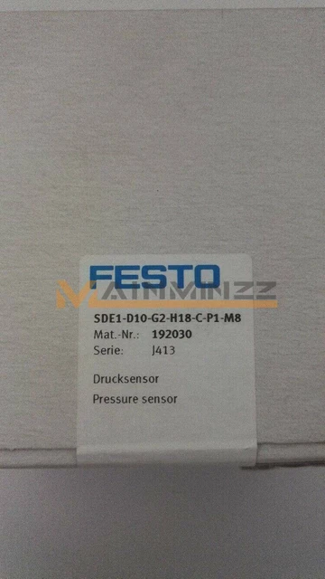 ONE New FESTO Pressure sensor SDE1-D10-G2-H18-C-P1-M8(192030)