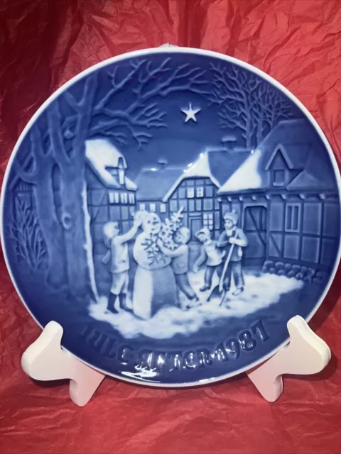 B & G Christmas Plate JULE AFTER Bing & Grondahl 1987