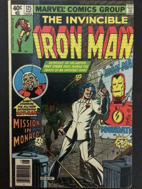 The Invincible Iron Man #125 FN 1st Cover Appearance of James Rhodes 1979 Marvel