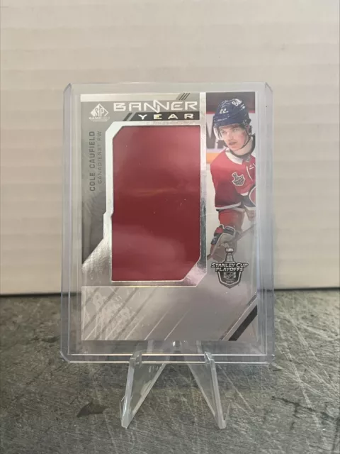 2021-22 Upper Deck SP Game Used - 2021 NHL Stanley Cup Playoffs Banner Year  Relics #BYSC-CC - Cole Caufield