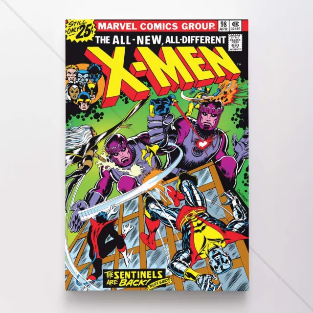 Uncanny X-Men Poster Canvas Vol 1 #98 Xmen Marvel Comic Book Art Print