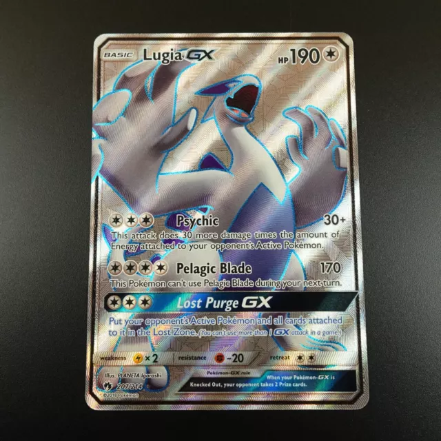 Lugia GX 207/214 Lost Thunder Holo seltene Pokémonkarte
