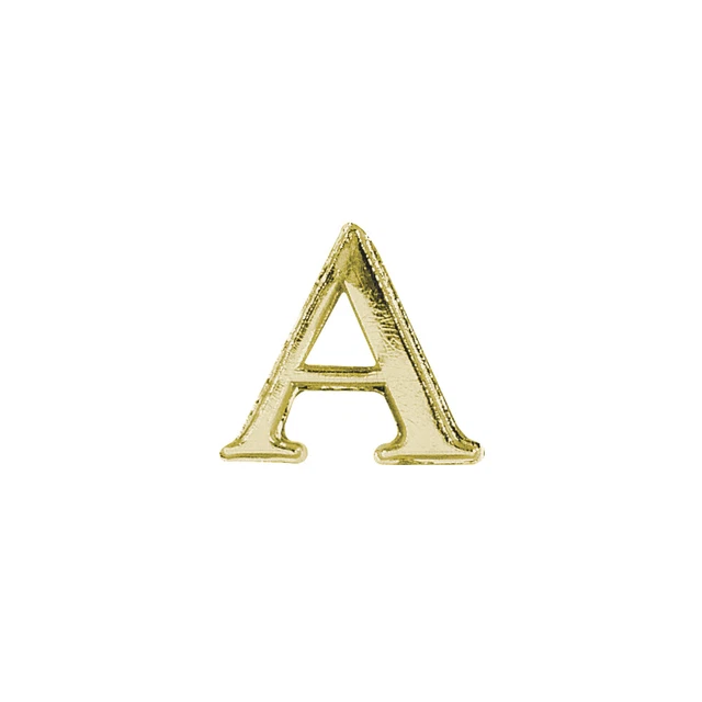 Motivo de cera: Alfa + Omega, oro, 2,5 cm, SB-Btl 2 piezas,