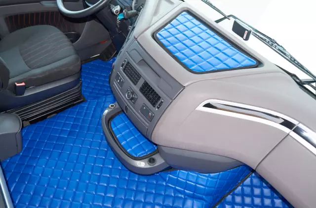 Camion Tapis de Sol Tunnel Bleu Convient pour DAF XF 106 2018-22 [ Vieux Forme ]