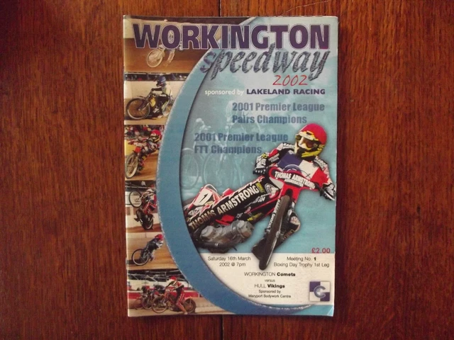 2002 Workington Comets v Hull Vikings Boxing Day Trophy 16/03/02