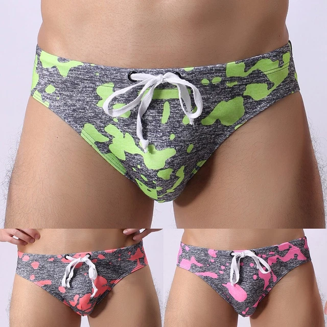 Maillot De Bain Homme Classique - Slip De Bain Plat - Taille 3XL - Tissu Séchant Rapide, Élastique Résistant Au Chlore