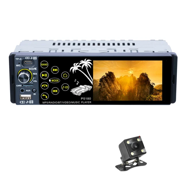 IPS Car MP5 Player Stereo Radio Bluetooth Touch Screen TF USB AUX IN Hands-free