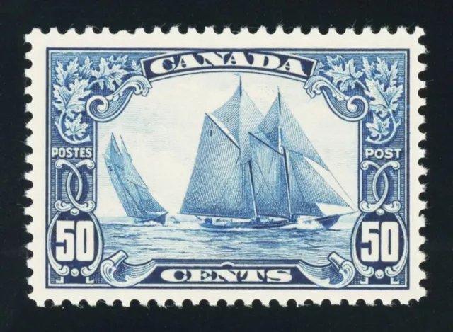 CANADA #158, 50c Bluenose, VF-OG-NH, vibrant color & fresh, Scott Cat. is $425